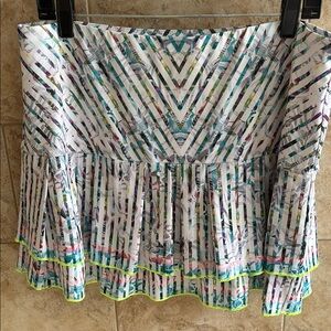 Lucky in Love Tiered Tennis Skirt Skirt size XL